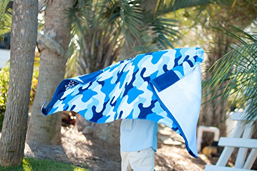 VIV & LOU High Fashion Print Beach Towel can be Personalized or Monogrammed (Personalized Cool Camo)