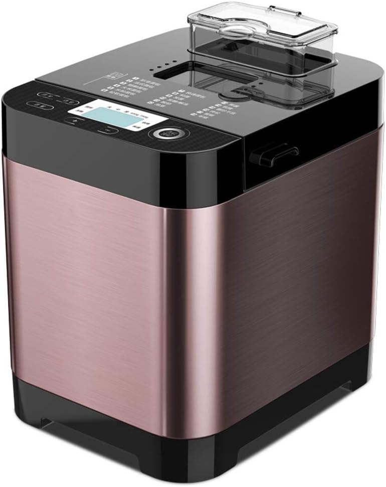 LFDHSF Bread Machine, Compact Fast Breadmaker, 450W Appointment Time, 13 Hours Reservation Function, 18 Nutrition Menu, Automatic Fruiting, Heat Preservation