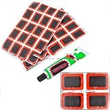 Elegant4beauty POP 48 x Bike Tire Rubber Patches Tire Film Bicycle Tyre Kits + 1 Glue