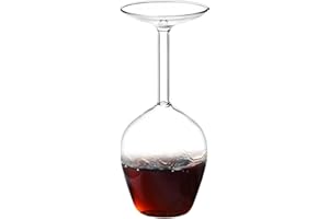 400ml Upside Down Wine Glass Long Stem Red Wine Glasses Funny Cups for Women Men Birthday Holidays Party Wedding