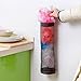 Plastic Sack Holder Dispenser ShineMe® Hanging Storage Folding Mesh Garbage Bag Trash Bags Organizer Recycling Grocery Pocket Containers for Kitchen (Black) (1pack)