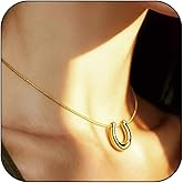 Dr's gift Silver Plated Pebble Pendant Necklace for Women,Chunky Silver Bean Necklace,Large Charm Pendant Necklaces,Black Cord Statement Necklaces