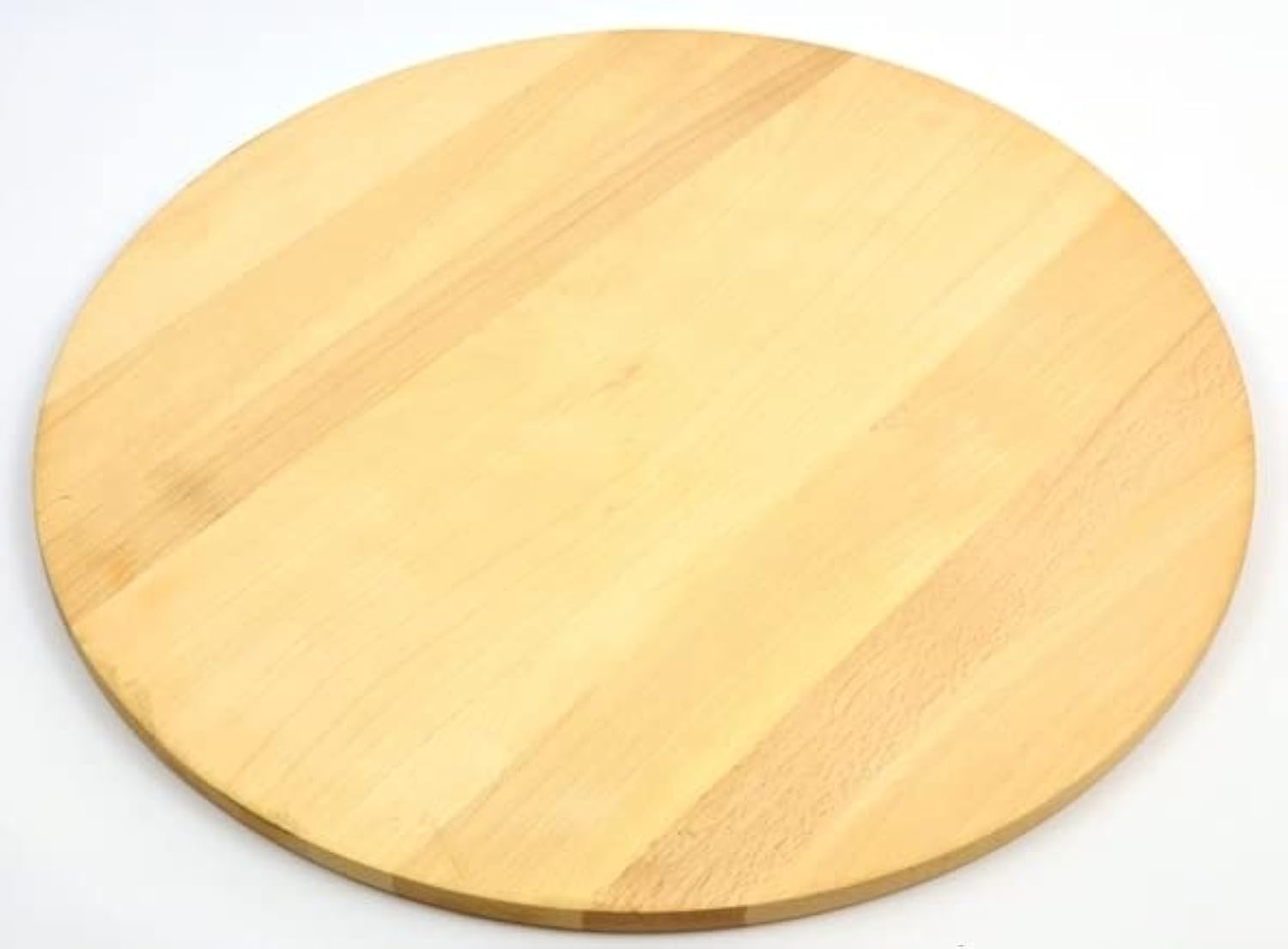 Round Pizza Board Circular Wooden Plate Chopping Board Cutting Serving Pizza Solid Wood with notches - 35 cm - 14 inches