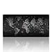 AliBli Large Gaming Mouse Pad XXL & Mouse Pad Black Extended Mat 90x40 (80x40 World map)