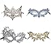BAWASEEHI Sexy Lace Masquerade Masks for Women Venetian Style Eye Mask for Costume Ball Halloween Party (Multicolor,Set of 8)
