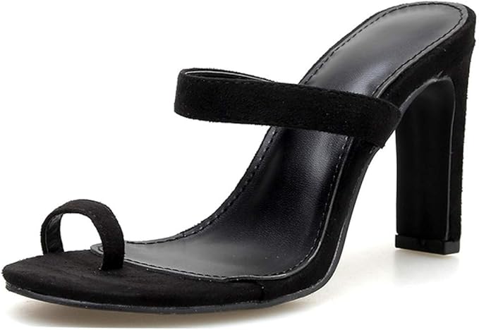 Amazon.com: Shoes Thin High Heels Slippers Open Toe Wear For Outside: Clothing