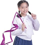 GSi Multicolor Sparkling Gymnastic Ribbon Wands 6 Pack 9in Sticks 1m Ribbon view 9