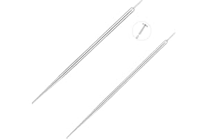 Aumeo G23 Titanium Threadless Piercing Taper 14G 16G 18G Insertion Pin Taper for Nose Lip Monroe Ear Tragus Helix Push in Body Piercing Stretching Kit Assistant Tool