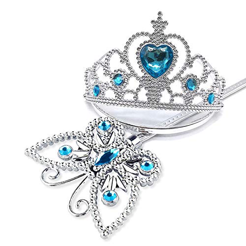dmazing Elsa Toys for 3-8 Year Old Girls, Frozen Dress Up for girls 4-6 Elsa Frozen Party Supplies Birthday Gifts for 3-8 Year Old Girls Christmas Xmas Stocking Stuffers Stocking Fillers Blue