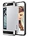 iPhone 6 Case, Vofolen Impact Resistant Protective Shell iPhone 6S Wallet Cover Shockproof Rubber Bumper Case Anti-scratches Hard Cover Skin Card Slot Holder for iPhone 6 6S (Silver)