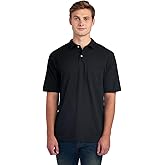 Jerzees Men's Pocket Short Sleeve Polo Shirts, Dri-Power, Sizes S-5X