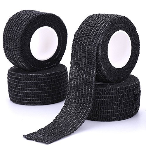 Self-Adhesive Cohesive Wrap Bandage Flexible Stretch Tape Athletic Strong Elastic First Aid Tape for Wrist, Ankle Sprains, Swelling 6 Packs, 1Inch X 5Yards