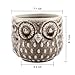 T4U Ceramic Succulent Planter Pot, Small Cactus Plant Pot Round Container Window Box Home Office Decoration Desktop Windowsill Bonsai Pots Gift Ornament for Gardener Wedding Christmas (No.01)