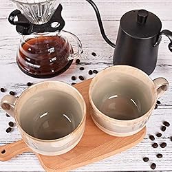 Bosmarlin Large Ceramic Coffee Mug Set of