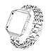 For Fitbit Blaze Bands, bayite Replacement Stainless Steel Chain Bands with Metal Frame for Fitbit Blaze Silver