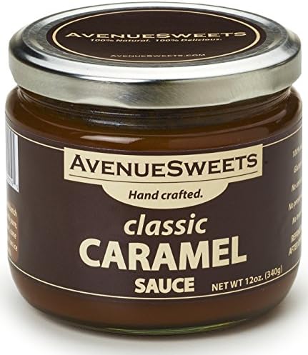 Gourmet Caramel Sauce 12 oz Jar - Flavored Kitchen Sauce for Coffee and Ice Cream (Classic)