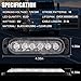 VKGAT 4pcs Sync Feature 6LED Car Truck Emergency Beacon Warning Hazard Flash Strobe Light Surface Mount (Red/Blue)thumb 4
