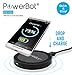 PowerBot® PB1020 Qi Enabled Wireless Charger Inductive Charging Pad Station for All Qi Standard Compatible Devices Including Samsung, iPhone, Nokia, Google, Nexus, LG, HTC and Other Smartphones with Receivers (AC Adapter Excluded. 2 x Micro USB Cable Included), Black