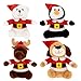 Plush Christmas Friends, 6.5 inches - Penguin, Moose, Puppy and Polar Bear