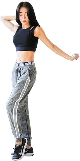 Amazon Co Jp ヨガパンツ レディース ヨガパンツ ゆったり ヨガワイドパンツ スポーツパンツ 春夏秋冬 吸汗速乾 おしゃれ ヨガ ウェア ハイウエスト ロングパ ンツ 伸縮性 ダンスパンツ グレー L 服 ファッション小物