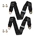 HIFROM Seat Safety Belt - Length Adjustable Car 2 Point Seat Saftey Belt Harness Kit for Single Double Seat Go Kart UTV Buggie