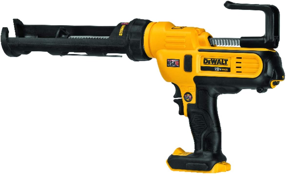 DEWALT 20V MAX Cordless Caulking Gun, 10oz/300ml, Tool Only (DCE560B) - - 