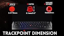 LeFix 3 x Low Profile Trackpoint Caps Replacement