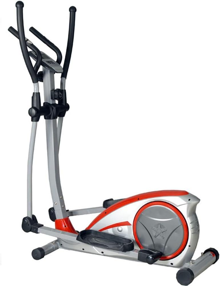 Magnetic Elliptical Cross Trainer Family Gym Workout With The Elliptical Training Machine For Small Liquid Crystal Display Room Apartment Suitable for Exercise ( Color : Silver , Size : 120x67x154cm )