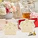 100pcs Wedding Party Favor Boxes,Lace Candy Boxes Laser Cut Boxes Cajitas Para Dulces for Wedding Bridal Shower Baby Shower Birthday Party(Gold)
