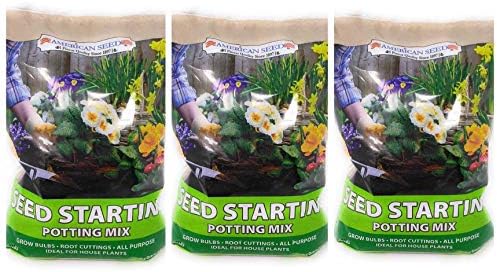 P2P Seed Starting Potting Soil Mix ~ All Purpose Ideal for House Plants, Bulbs, Cuttings and Seedlings .2 LB Bag (Set of 3) Including (Bonus: Nomi's Mini Garden Fairy)