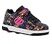 Heelys Girl's Dual Up X2 Shoe, Black/Multi/Hands, 1 Medium US Little Kid