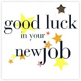 Biglietto D'Auguri Gallese 'Pob Lwc' Con Cuori E Stelle – Interno Bianco, Stella Argentata, Busta Blu, Welsh Good Luck Card - 2
