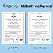Kingway 5 Color 564 XL Compatible Ink Cartridge Replacement for 564XL 1 set Used in Photosmart 5520 6510 6520 7520 7525 D5460 D7560