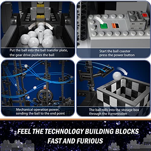 Addshiny Educational Marble Run Assembly Line Building Set ,Run Ball