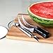 OUNONA Watermelon Slicer Watermelon Corer Stainless Steel and Free Gift Dual-Purpose Melon Baller