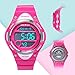 HIwatch Kids Sport Watch Water-resistant Swimming LED Digital Watch with Alarm Back Light Stopwatch for Boys Girls 7+ Years Old Pink, for Kids Children