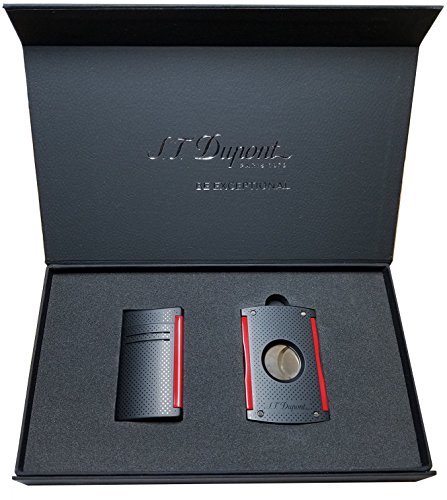 S.T. Dupont Maxijet Set Black & Red Gift Box