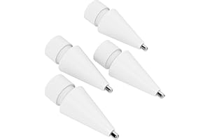 4 Pack Replacement Tips Compatible for Apple Pencil 2nd Gen/1st Gen/USB-C/Apple Pencil Pro,No Wear Out Pencil Tips,Metal Penc