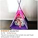 USA Toyz Happy Hut Teepee Tent for Kids - Indoor Pop Up Teepee Kids Playhouse Tents for Boys, Girls, Toddlers with Portable Storage Bag (Pink)