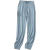 Women's Long Sleep Pants Summer Modal Lightweight Lounge Pants Casual Home Wear Bottoms Pajama Pants With Pocket