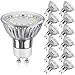 GU10 LED Bulbs 50W Halogen Equivalent, 5000K Daylight White Track Light Bulbs, 3.5W 350Lumens, CRI>85, 120 Degree Beam Angle Bulbs for Spotlight, Recessed Light, Flood Light, Non-Dimmable, Pack of 12