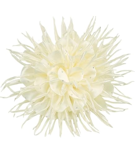 Amazon.com: NXCYZY Flower Fascinator Hair Clip Brooch Pin  display picture 3