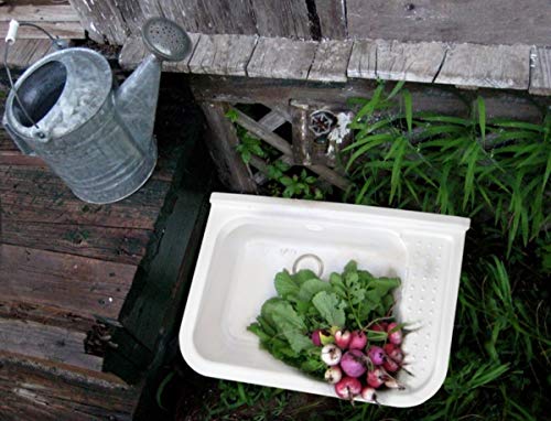 Waschbecken Ausgussbecken mit Seifenspender 55 cm x 34 cm x 21 cm Spülbecken Waschtrog mit Überlauf Waschbecken für… – Bild 8