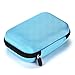 Hipiwe Hard Shell Essential Oil Carrying Case Holds 12 Bottles (Can hold 5ml, 10ml, &10ml Rollers) Travel Size Essential Oils Bag Organizer (Blue)