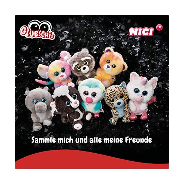 NICI Glubschis: Das Original – Glubschis Katze Dreamie 15 cm – Kuscheltier Katze mit großen Augen – Flauschiges Plüschtier mit großen Glitzeraugen – Schmusetier für Kuscheltierliebhaber – 45554 – Bild 3