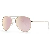 JOOX Polarized Aviator Sunglasses for Women Men, UV400 Protection Lens and Lightweight Metal Pilot Frame