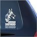 German Shepherd Clear Vinyl Decal Sticker for Window, Alsatian Dog Sign Art Print