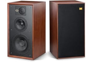 Wharfedale Linton 85th Anniversary Bookshelf Speakers & Stands - Pair (Red Mahogany)