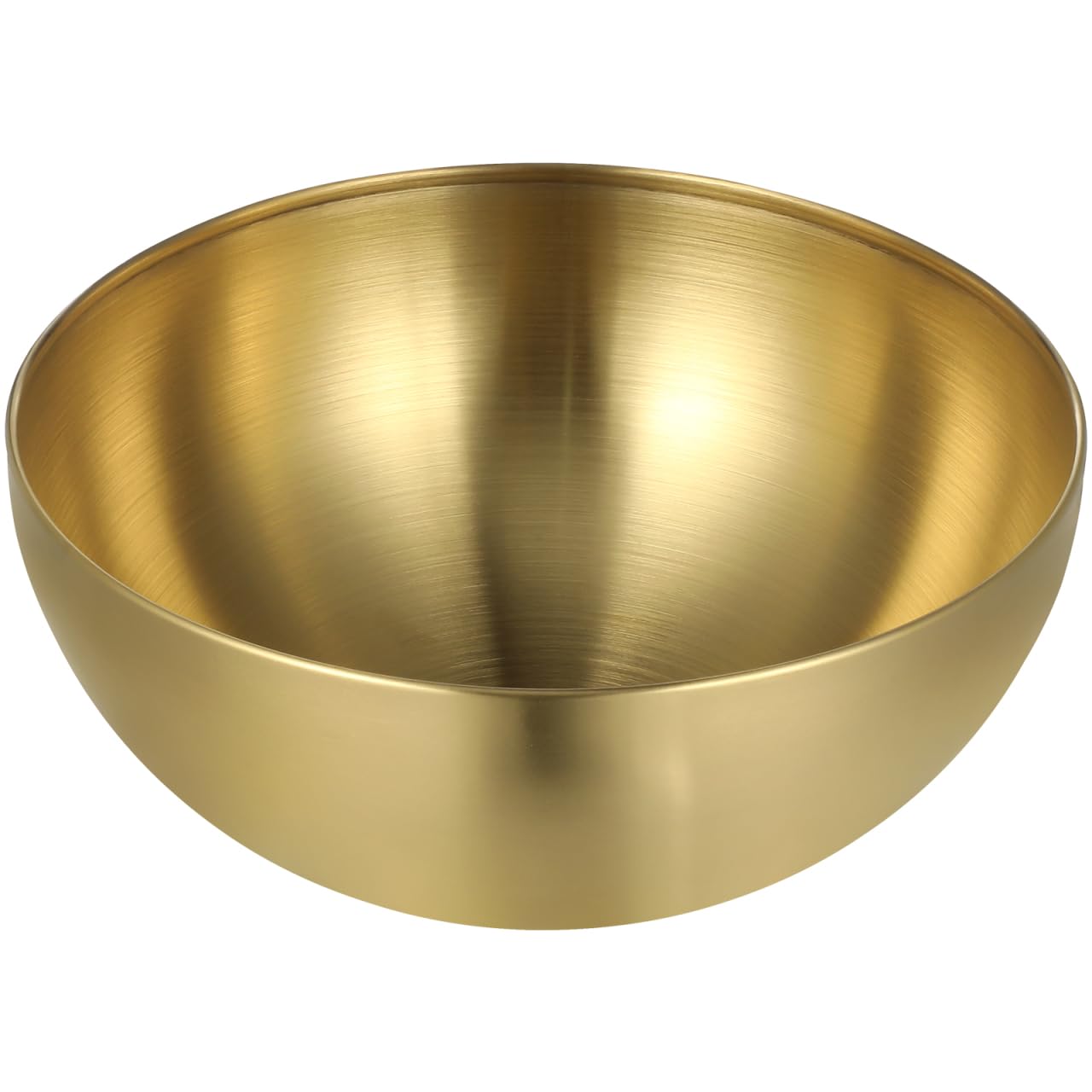 CALLARON Stainless Steel Salad Bowls - 1.5L Large Gold Serving Bowl, Metal Nesting Decoartive Mixing Bowl for Soup, Pasta, Snack,Cooking, Baking Prepping, 20 x 20 x 9 cm