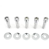 High-Strength Pulley Bolt Kit for Harley-for Davidson (1993-2017) - for Allen-Style Rear Washer &amp; Bolt Set with Anti- Coating | 2054-10T